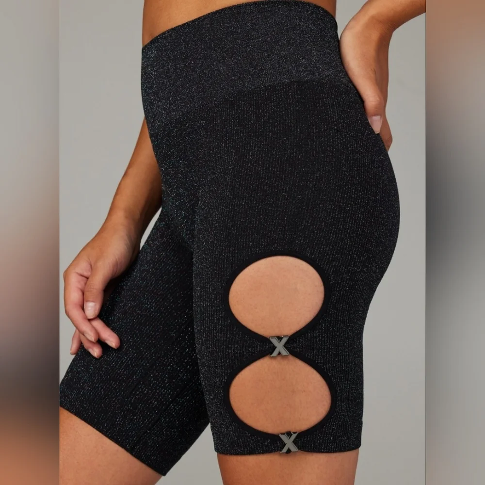 Savage X Fenty🩶Bawdy Double Knit Bike Shorts SIZE L - Picture 5 of 9